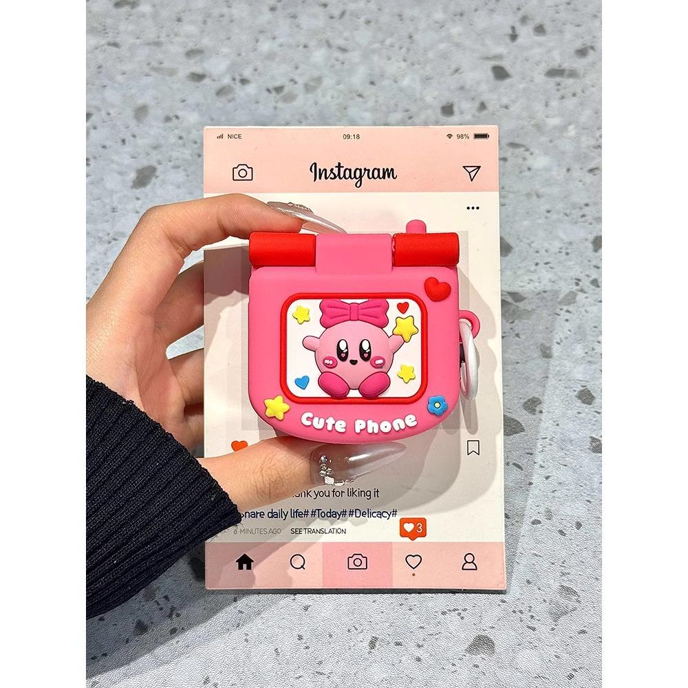 Cute cartoon star Kirby airpodspro1 silicone protective case new 1st generation earphone case 11th generation 1/2 generation