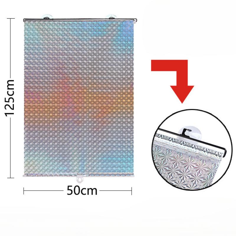 

Кухня с присоской, солнцезащитный блок, УФ-шторы, затемняющие шторы, оконные шторы, рулонные шторы 50*125cm серебряный