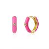 CRMYA Copper Gold Plated Earring Set For Women Color CZ Zircon Piercing Clip Hoop Dangle Earrings For Women Jewelry Wholesale