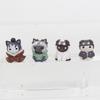 8pcs/set Anime New Naruto Kakashi Sasuke Cat Adorable Action Figure Doll Model Toys High Quality Durable Pendant
