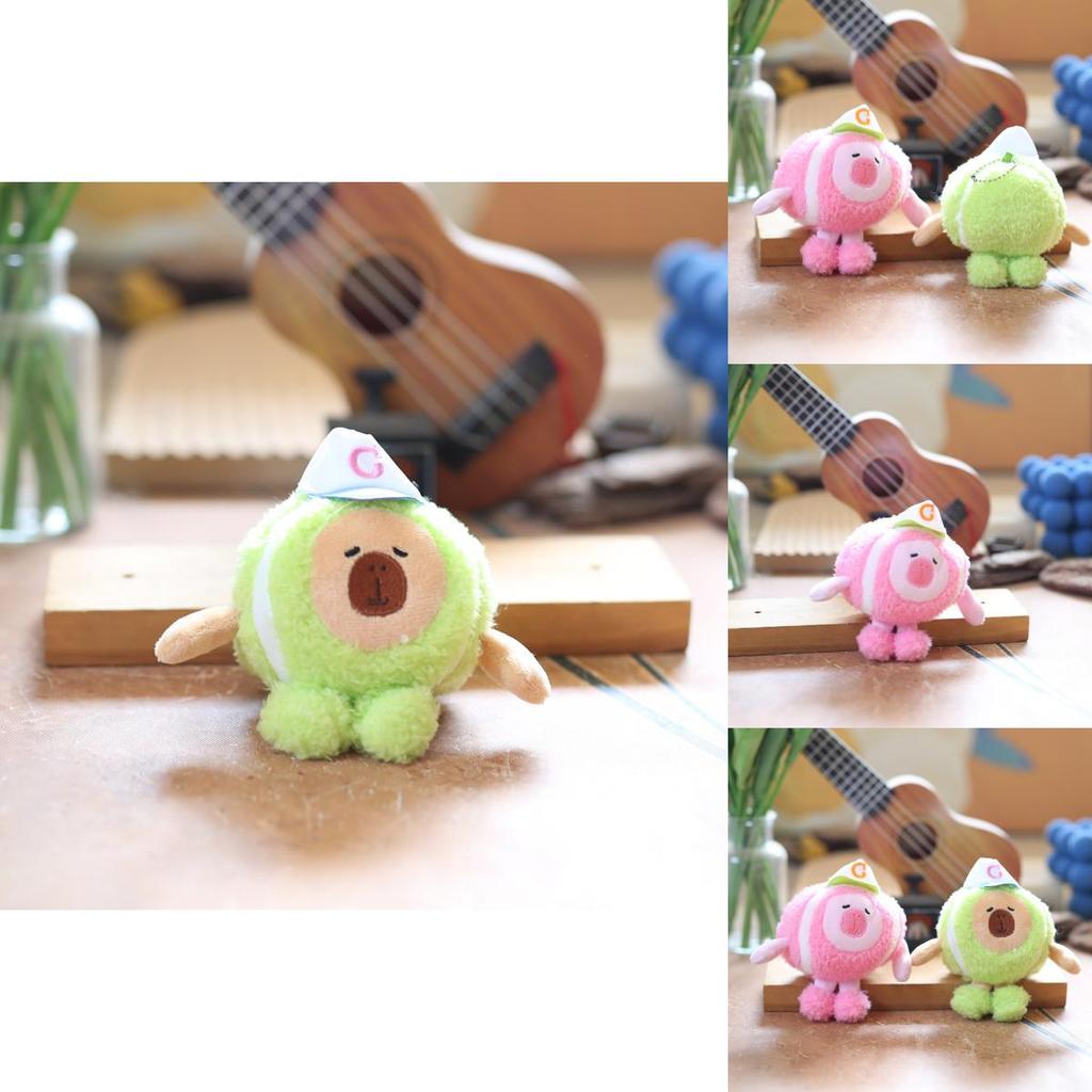 Cute Capybara Plush Keychain With Super Soft Short Plush For Bag Decoration And Gift