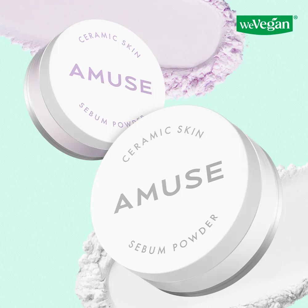 AMUSE Ceramic Skin Sebum Powder (2 Colors) 01 Clear