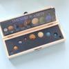 Natural Crystal Solar System Set: Nine Planetary Crystal Balls and Meteorite Specimens
