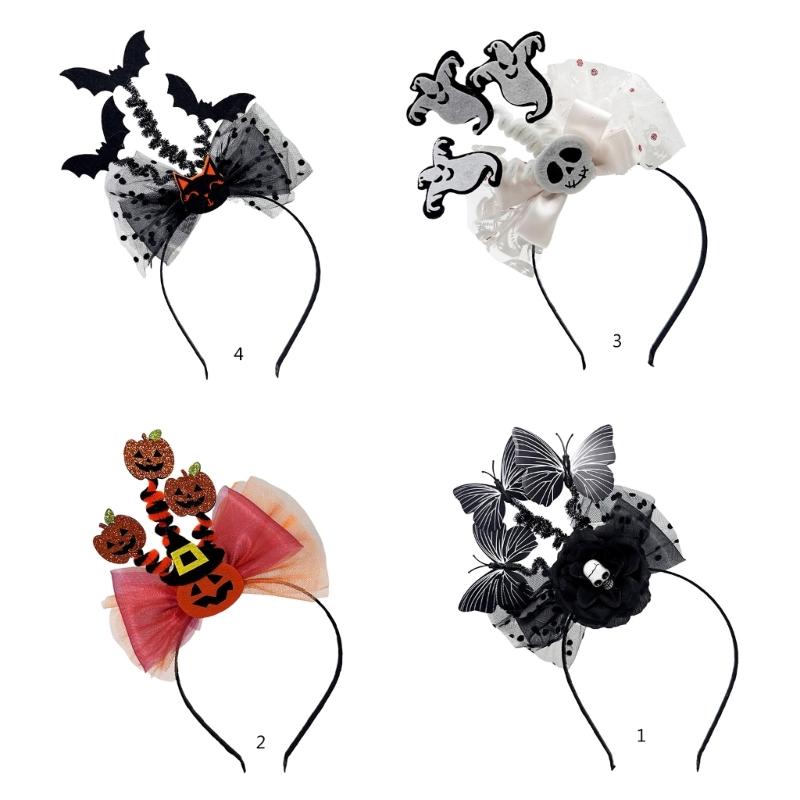 Gothic Bat Devil Hairband Soft Elastic Headwear Hair Hoop For Costume Event Themed Gatherings