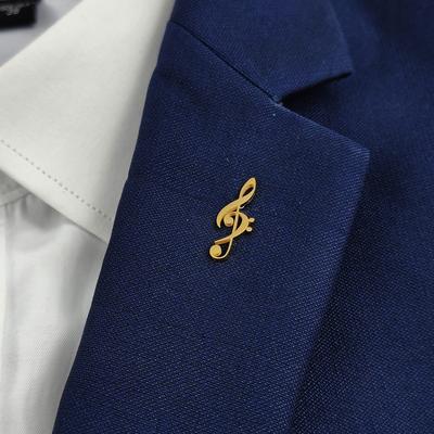 Minimalist Hollowed-out Metal Note Badge Music Symbol Brooches for Women Men Cultural Creative Peripheral Products Jewelry Gifts