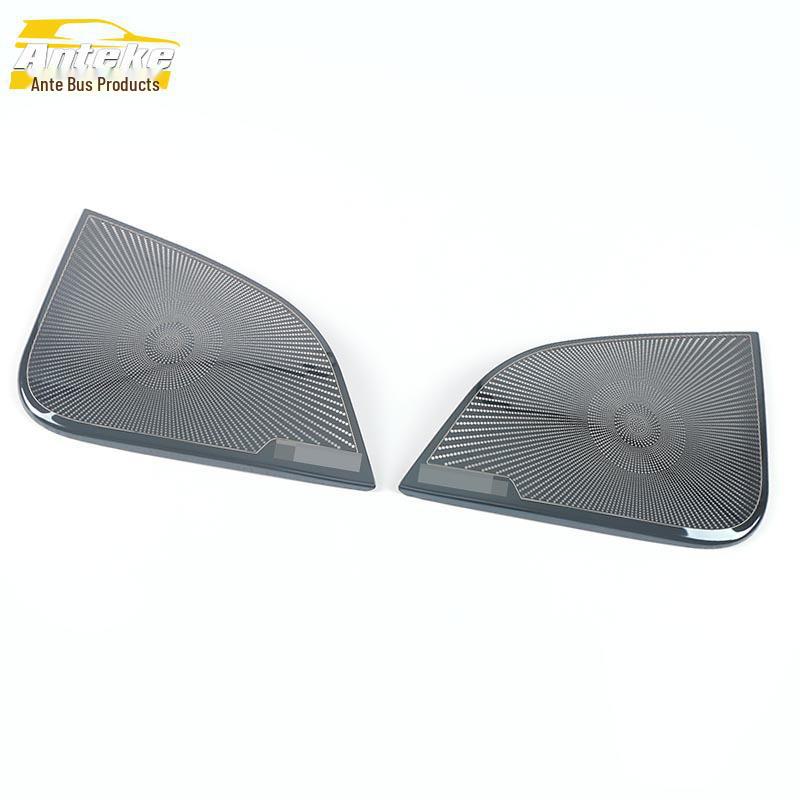 Stainless Steel Front Door Speaker Cover for Tesla Model Y - Decorative Sequin Panel Accessory