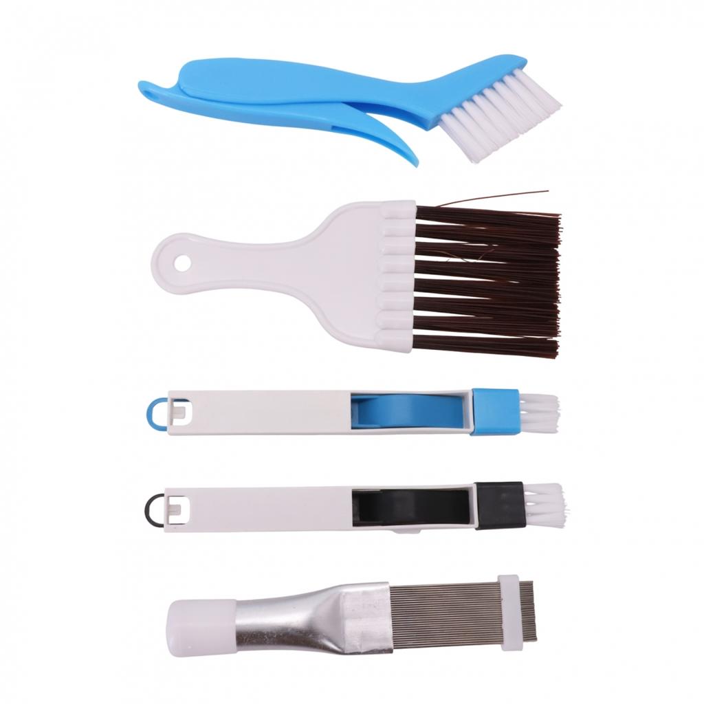 5pcs For Cleaning Kit with Soft Brushes for Air Conditioners and Refrigerators