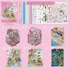 Miniature Scene Sticker Book Sunny Town 3d Cartoon Cabin Diy Decor