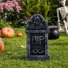 Halloween Grafsteen met Scheurvast Belettering Gekerfd Schuim Decoratie Verweerd Steen
