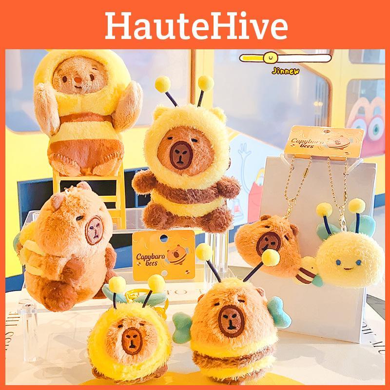 Cute And Capybara Bee Cartoon Keychain Decoration Plush Gift Friends For
