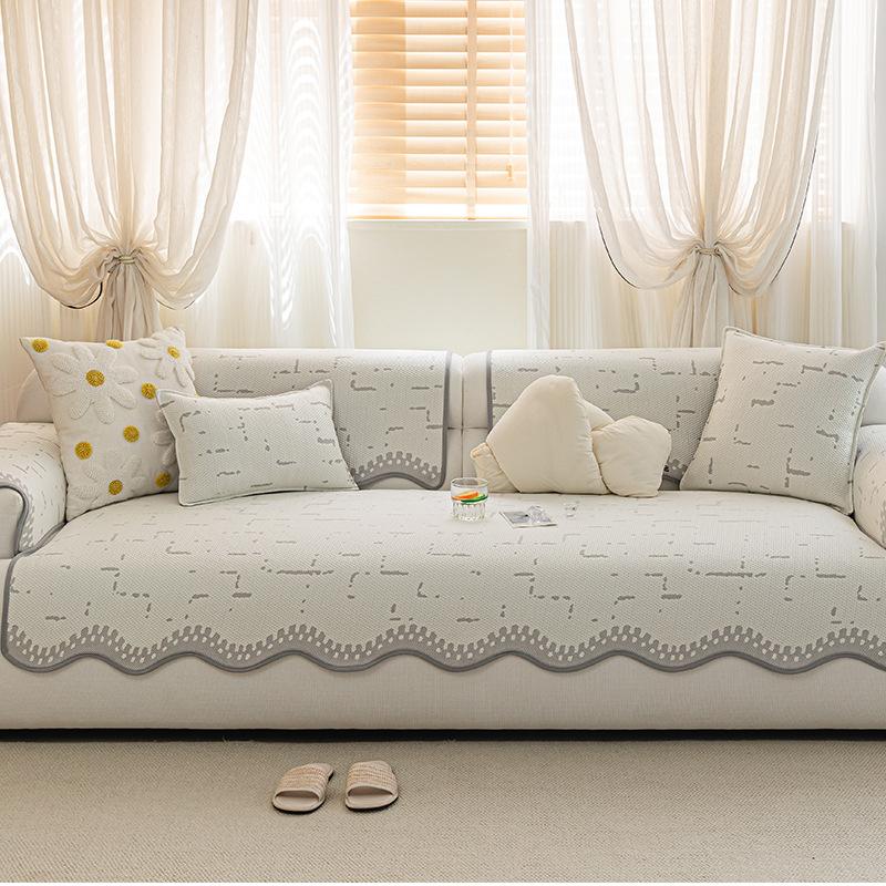 Summer Modern Minimalist Sofa Cushion Cool Sofa  New Summer One-Piece Irregular Special-Shaped Seat Cushion