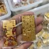 2mg Pure Gold Treasury Princess Phone Sticker: Wealth & Attraction Charm