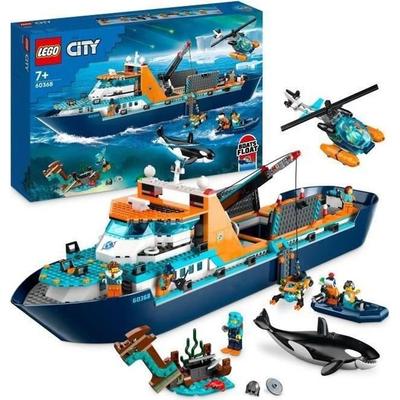 LEGO® City 60368 Arctic Exploration Ship, Large Floating Boat Toy, Kids Gift