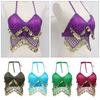 Belly Dance Costume Beads Crisp Tassel Crop Top Halter Suspenders Underwear Performance Party Tops Without Bottom For Women