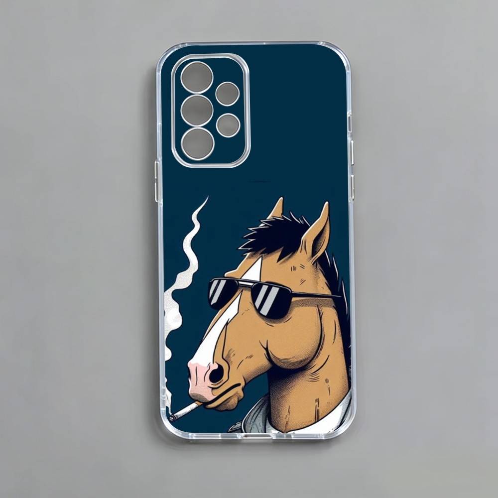 B-Bo-Jack-Horse-man   Phone Case For Samsung S25,S24,S21,S22,S23,S30,Ultra,S20,Plus,Fe,Note,10,9,5G Transparent Cover