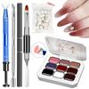 Sponge pentru Nail Art Foarte Saturat Gel cu Pigment Culoare 4/9/12 Culori pentru Unghii DIY Nail Art