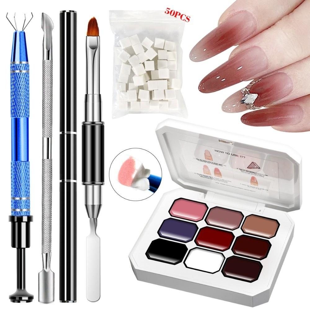 Sponge pentru Nail Art Foarte Saturat Gel cu Pigment Culoare 4/9/12 Culori pentru Unghii DIY Nail Art