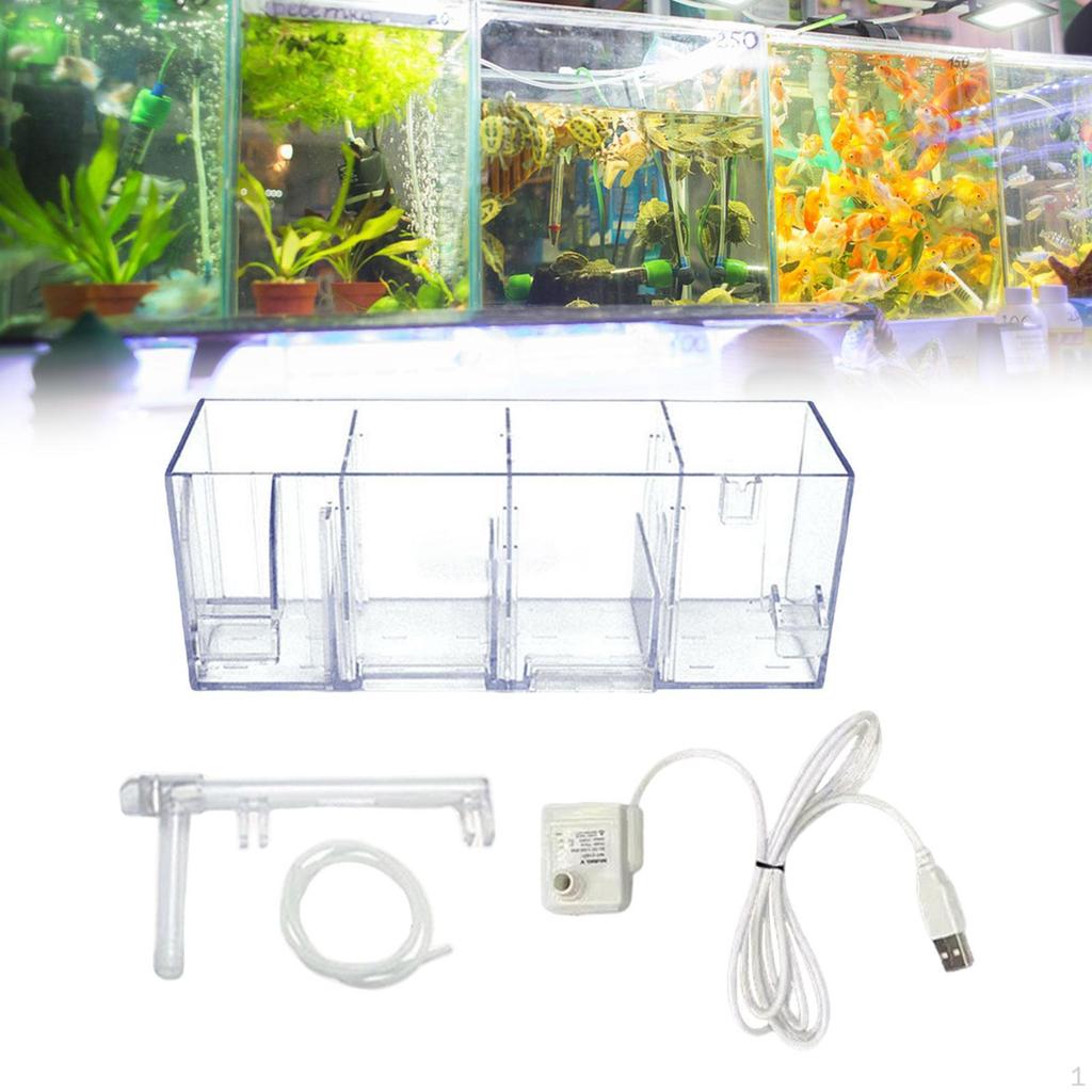 Fish Tank External Filter Box ,Aquarium Hang On Back ,Water Purifier, Filtration System