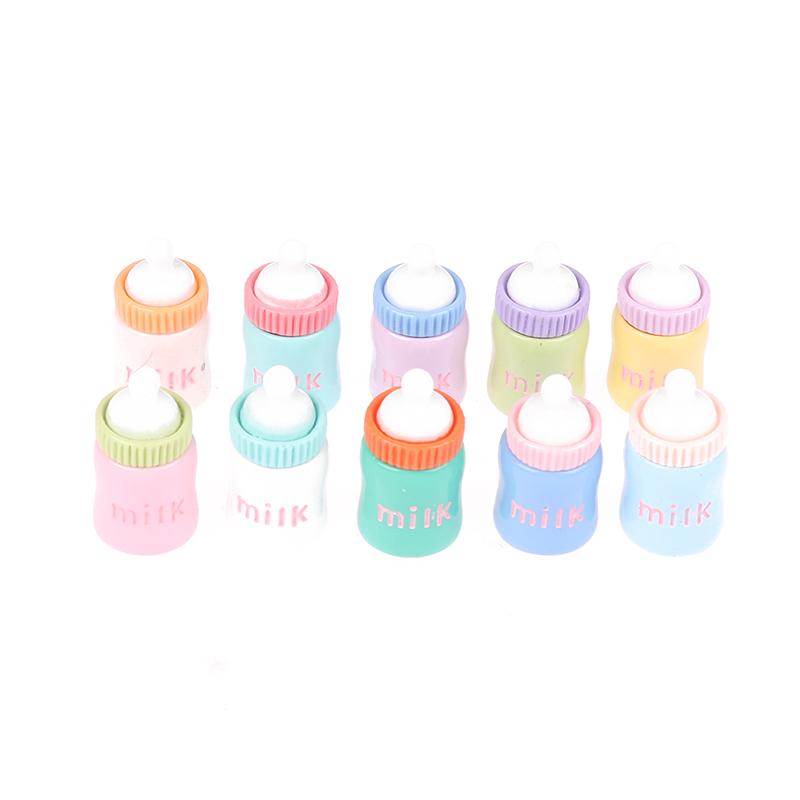 2Pcs Baby Dolls Feeding Bottle Magic Dummy Pacifiers Milk Bottle For Doll House Feeding Diy Accessories