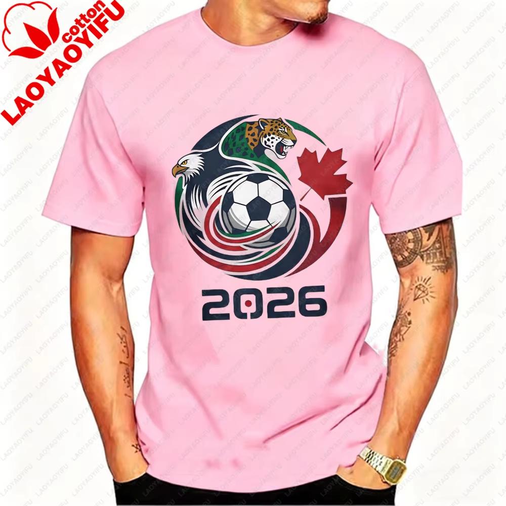 Men's Sports T-shirt 2026 USA Canada Mexico Soccer T-Shirts Eagle Jaguar Graphic Tee Football Fans 2026 FIFA World Cup Shirt Streetwear Hot Product