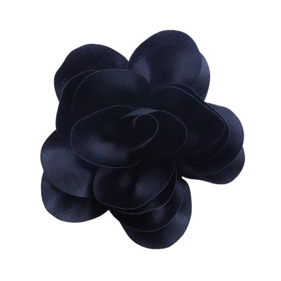 

Formal Occasion Corsage French Style Big Rose Satin Fabric Bride Groom Wedding Brooch Prom Party Banquet Dress Suit