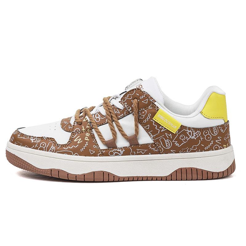 Large Size Men's Shoes Original Niche Design Casual Skateboard Shoes Youth Advanced Sense Platform Sports