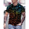 Creative Colorful Mathematical Formula 3D Print Breatha  Men's T-shirt Outdoor Fashion Street Y2K Parent-Child Clothing