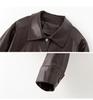 2025 Spring/Autumn Women's Genuine Lambskin Lapel Jacket - Trendy Short Casual Leather Coat