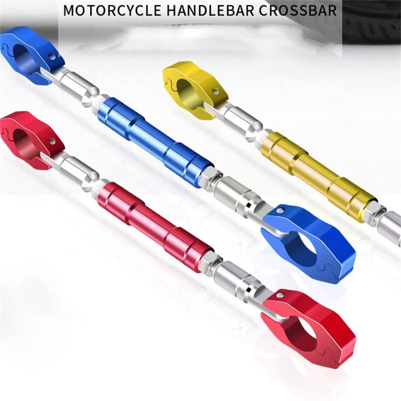 Aluminum Alloy Motorcycle Handlebar Reinforcing Balance CrossBar Strengthen Lever Bar Adjustable Universal