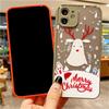 Merry Christmas New Year Phone Case For iPhone 16 15 14 13 12 11 Pro Max Mini X XS 7 8 Plus SE Shockproof Hard Cover Fundas