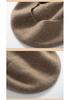 100% Pure Cashmere Women's Knitted Beret - Autumn/Winter Korean Style Streetwear
