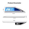 New 3D Metal Car Sticker VW Emblem Fender Blade Decal Badge Decal For Volkswagen Rline Touran Beetle Scirocco Amarok T5 Pha
