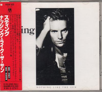 CD STING - Nothing Like The Sun POCM1826 A&M 1995 Japan Rock Used