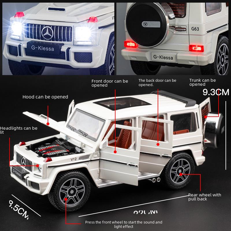 1:24 Mercedes-Benz G63 Alloy Off-Road Toy Car - Perfect Gift for Boys