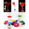 12PCS Party Dedicated Suction Cup Wine Glass Silicone Label Silicone Wine Glasses Recognizer Marker Tea Accessories