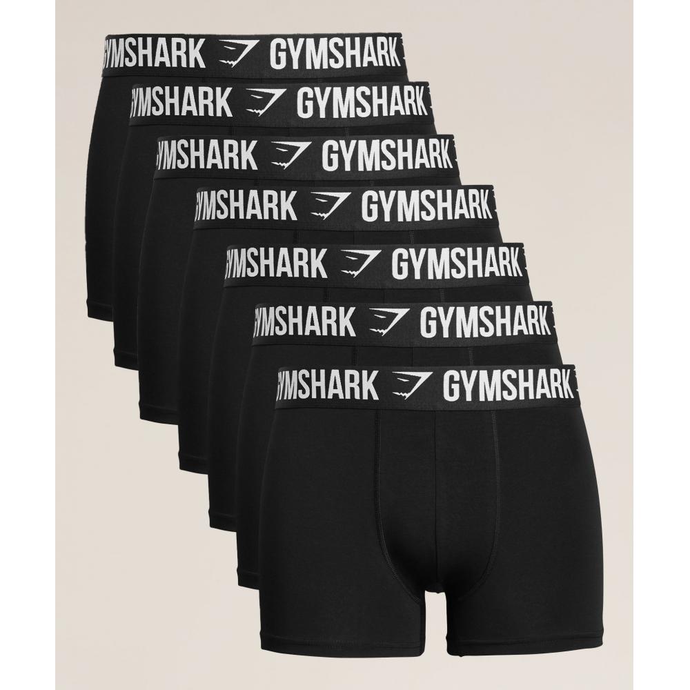 Gymshark Boxer Brief 7pk Black A4b3c Bb2j