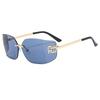 JYL TS Rimless Sunglasses Zhang Yuanying Style UV Protection Fashion 81068