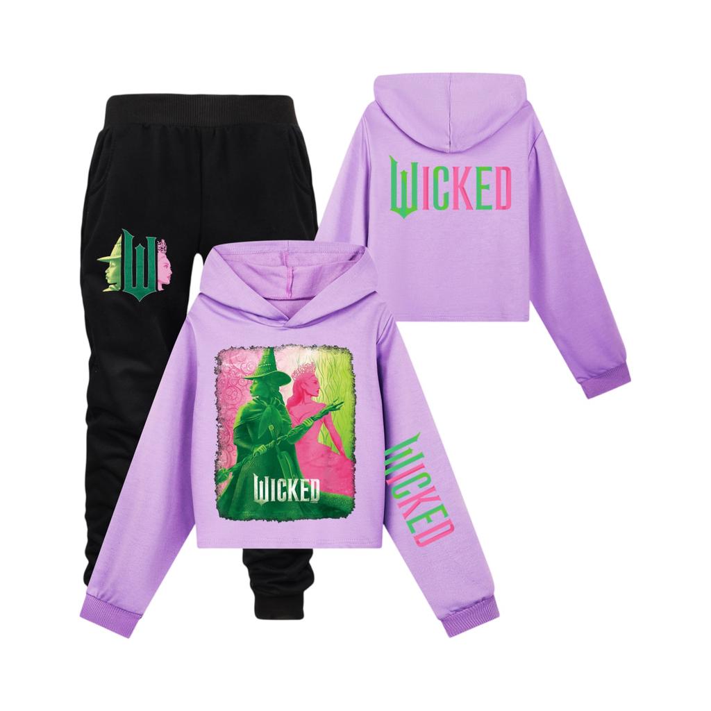 Dwuczęściowy strój dziecięcy dla chłopców i dziewczynek (spodnie + top)