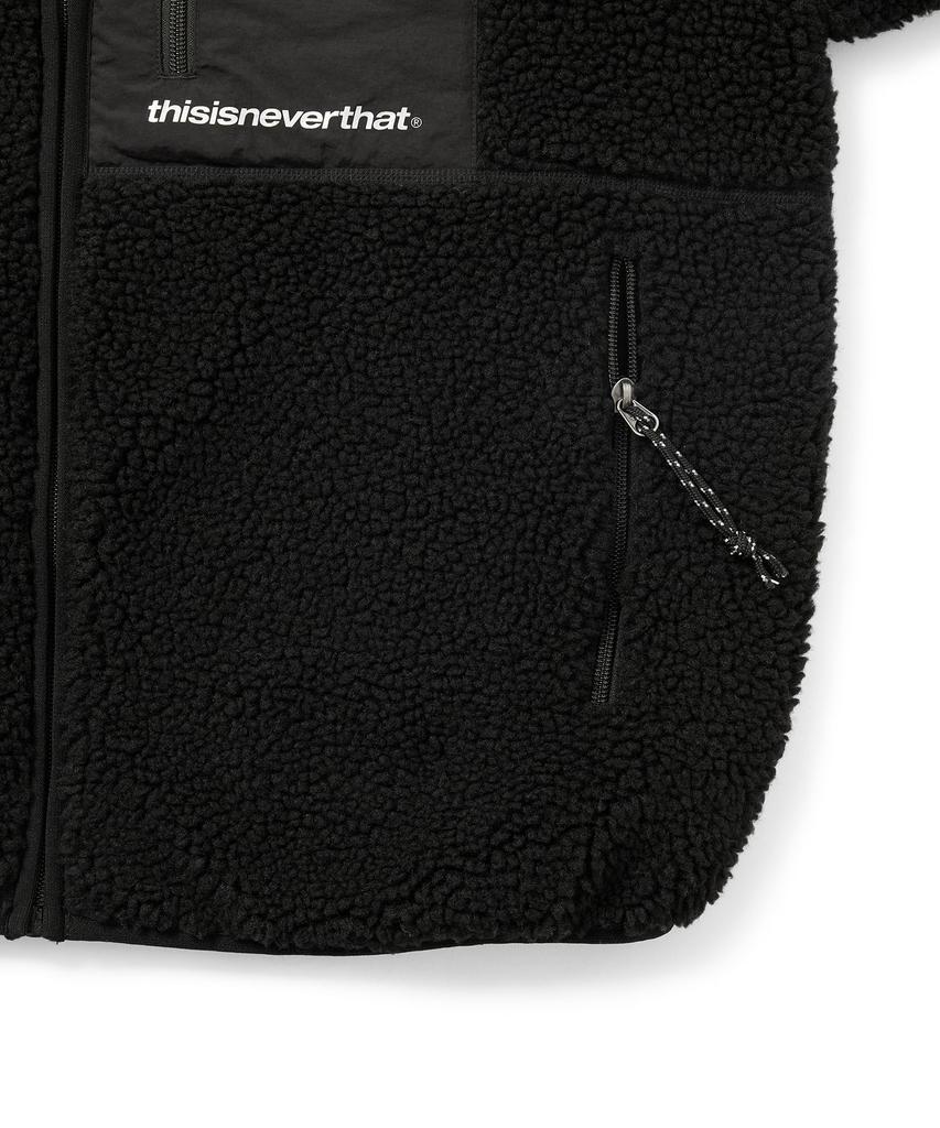 Thisisneverthat Sp Giacca in Pile Sherpa Nera