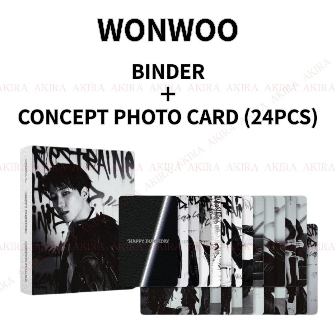 

SEVENTEEN 5-й АЛЬБОМ HAPPY BURSTDAY DAREDEVIL ver. АЛЬБОМ ФОТОКАРТКА ЯПОНІЯ POB WONWOO / BINDER + 24PCS SET