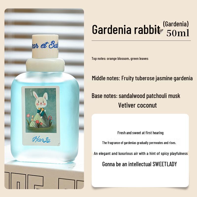Hanlu Little Rabbit Perfume: Long-lasting, Light Fragrance for Women and Girls - Popular and Unique Scent