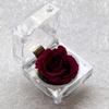 Romantic Ring Box Handmade Plastic Nice-looking Forever Rose Jewelry Box for Anniversary