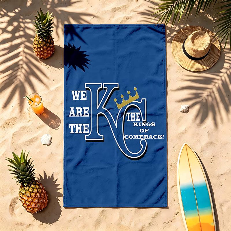 Kansas City Royals (32) Asciugamano da Spiaggia Resistente alla Sabbia Morbido e Confortevole Adatto per Piscina Campeggio Yoga e Immersioni Un Viaggio