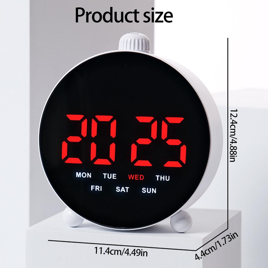 Multifunctional LED Alarm Clock With Countdown Timer Silent Operation For Bedside Desk Home Office Use
