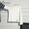 Urban Beauty Women's Long-Sleeve Crew Neck T-Shirt