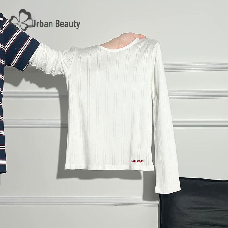 Urban Beauty Women's Long-Sleeve Crew Neck T-Shirt