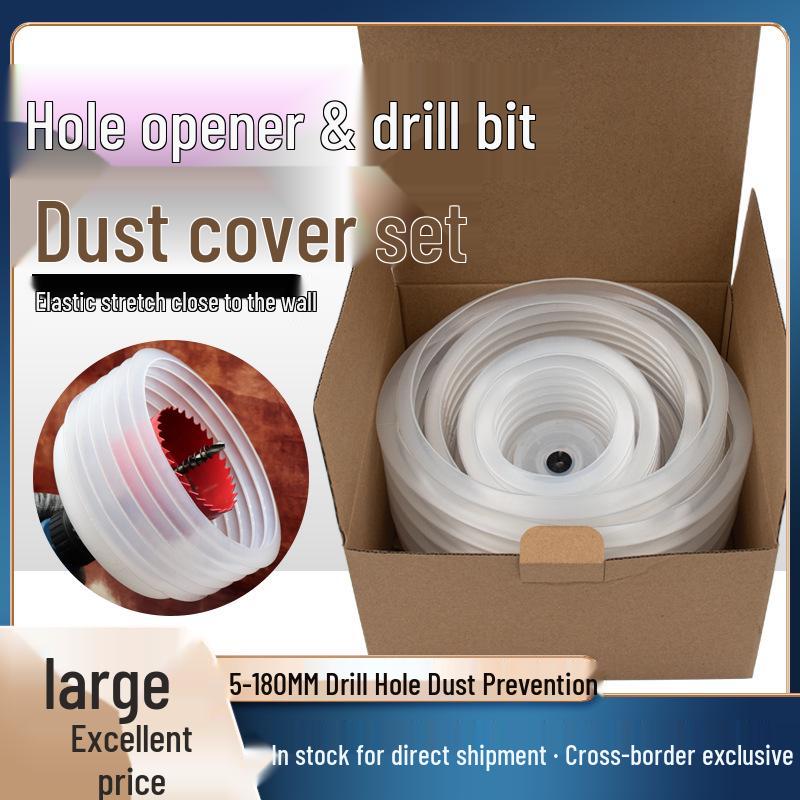 6-Piece Dust Cover Set for Ceiling Downlight Drill Bits