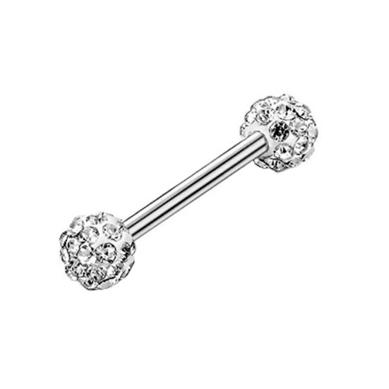 Newest Women Rhinestone Tongue Nose Nipple Ring Stud Earrings Body Piercing Jewelry