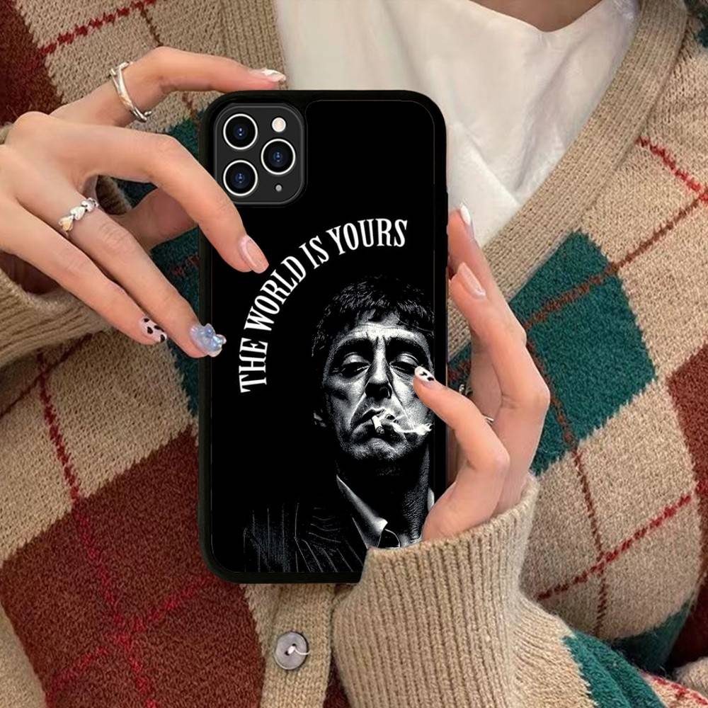 

Классический чехол для телефона Tony из фильма «Лицо со шрамом» для IPhone 17 Pro 16 Plus 16 Pro Max 15 14 13 12 11 Задняя крышка из ПК+ТПУ iPhone 16