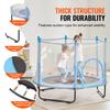 SucceBuy 60" Kids Trampoline 5FT Indoor Outdoor Trampoline with Safety Enclosure Net Basketball Hoop Gifts for 3+ Years Children
